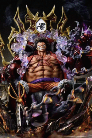 The "One Piece" Luffy G.K. statue from Skyward Throne is 34 cm tall.