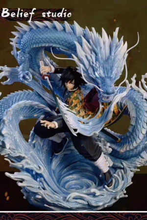 Demon Slayer: Water Breathing Style - Giyu Tomioka Statue Model, 41 cm in height