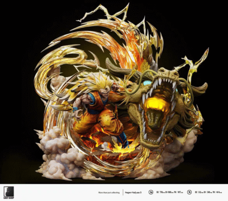 Last Sleep Ls Dragon Ball Super Three Dragon Fist Goku Statue 52CM High