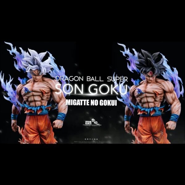 Cloud Rising Free and Easy Zen State Goku from Dragon Ball Statue, 48 cm tall, Handmade Model Kit (GK) - Image 2