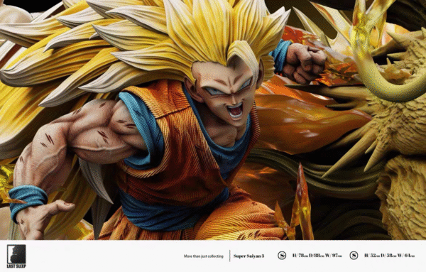 Last Sleep Ls Dragon Ball Super Three Dragon Fist Goku Statue 52CM High - Image 3
