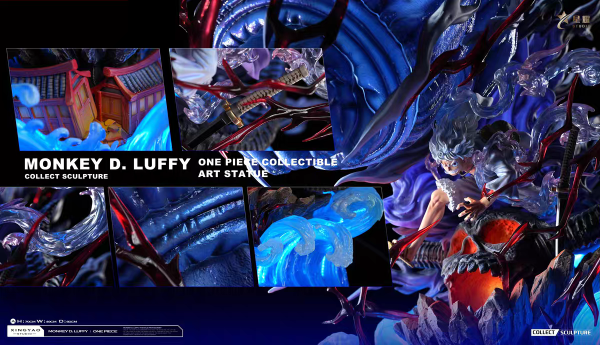 One Piece Nika Luffy Action Figure Statue 70CM High - Image 4