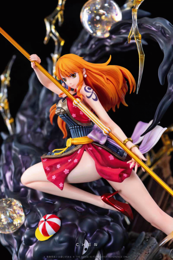 MJ Manj Studio One Piece Super Hot Nami Statue, Height: 33CM - Image 3