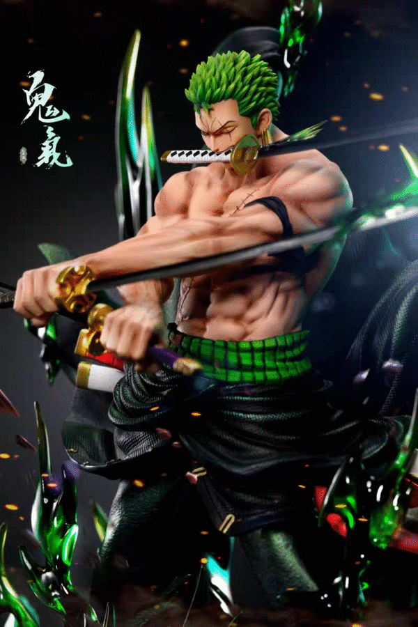 One Piece Tenkai TH Zoro Ghost Energy Burst Green Hair Figure, 34 cm tall. - Image 5