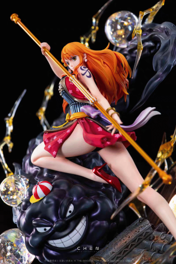 MJ Manj Studio One Piece Super Hot Nami Statue, Height: 33CM - Image 4