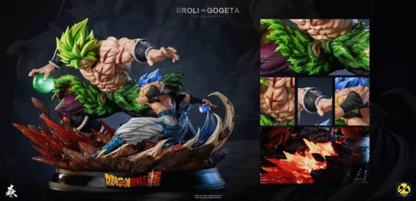 2%&Yan Studio Broly vs. Gokita Dragon Ball Action Figure Statue, 55cm High - Image 6