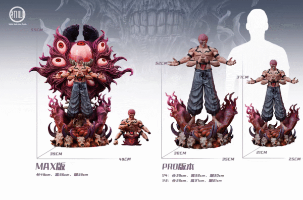 Jujutsu Kaisen Ryomen Sukuna, the King of Curses, Sokuton GK Limited Edition Model MAX Version, 55 cm tall - Image 6