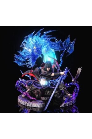 Naruto Uzumaki Village Uchiha Sasuke GK Figure, Hawk Team Statue, Height: 36cm x 33cm x 40cm