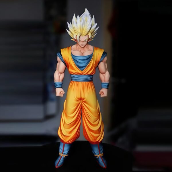 HY Super Saiyan 1Super Saiyan 2 Goku [Exclusive Limited Edition] Limited Dragon Ball GK Model Figure Toy Statue Collectible 32CM High - Image 5