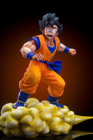 Dragon Ball Youth Kakaorote Son Goku Riding Cloud Flying Animation Figurine 31CM