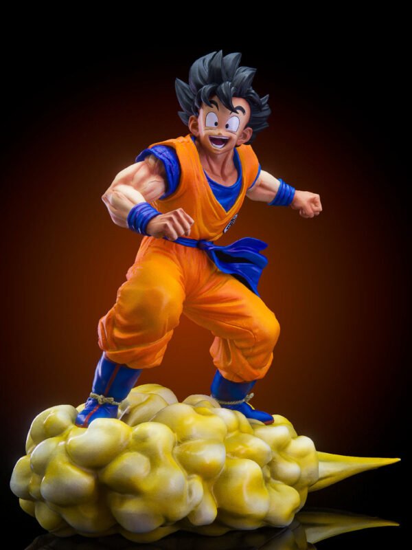 Dragon Ball Youth Kakaorote Son Goku Riding Cloud Flying Animation Figurine 31CM