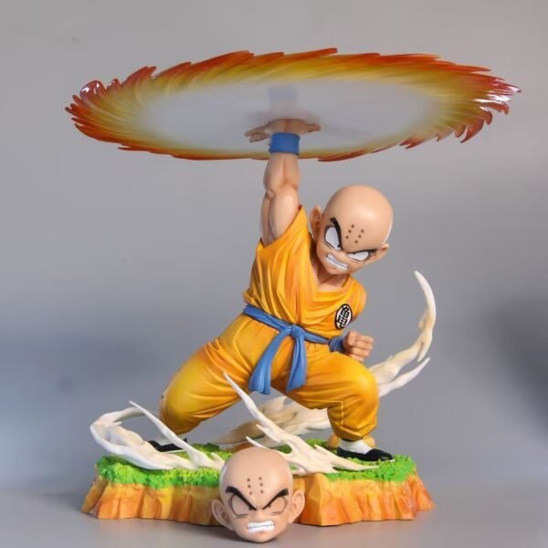 Dragon Ball Comic Color High-End Version CS Krillin Kamehameha with Scene Base, Strong Earthling, 27 cm Tall,