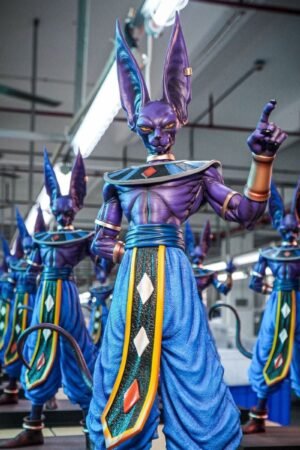 The statue of the Dragon Ball character Jiren, the God of Destruction, is 53 cm tall and costs
