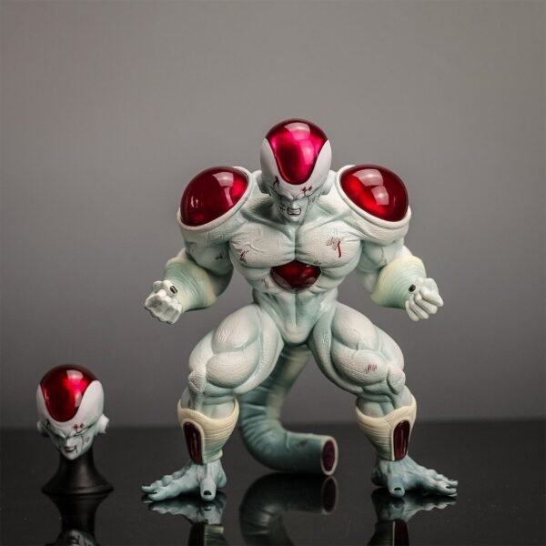 Dragon Ball LZ Full Power VF Frieza Final Form Double-Headed Villain with Broken Tail Handmade Model Figurine, 20cm Tall,