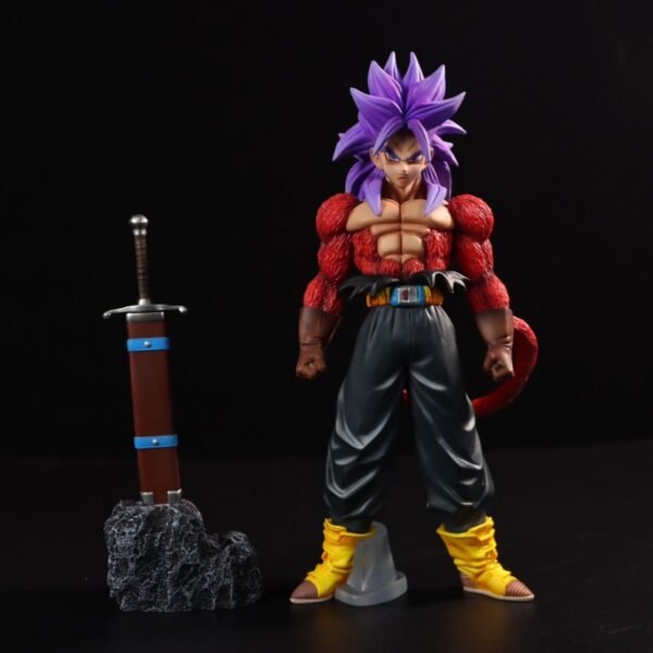 Dragon Ball Z GK Super Saiyan 4 Trunks Customized and Repainted DIY Figure Model Display Item 23cm Tall