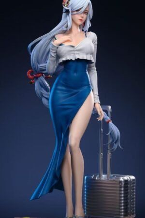 Genshin Impact Shenhe girl merchandise figurine, table hanging, tide sound gift, height 45 cm, item number 23852.