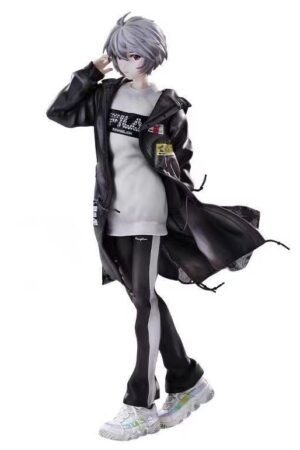 Pretty girl EVA Ayanami Type B Rei goods figure ornament. It can be placed on the table and is a souvenir. Height: 25CM