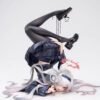 Beautiful girl Blue File Prana Rotating Lock PVC&ABS Painted Finished Product Anime 2D Figure, 24CM Tall