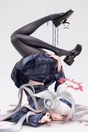 Beautiful girl Blue File Prana Rotating Lock PVC&ABS Painted Finished Product Anime 2D Figure, 24CM Tall