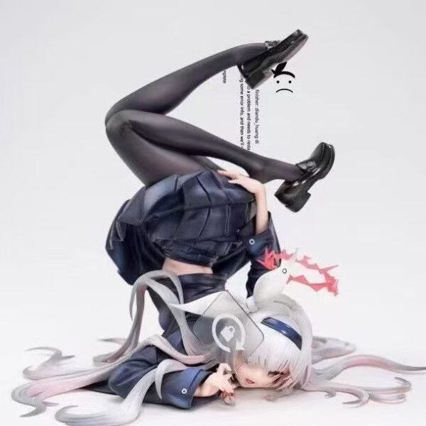 Beautiful girl Blue File Prana Rotating Lock PVC&ABS Painted Finished Product Anime 2D Figure, 24CM Tall