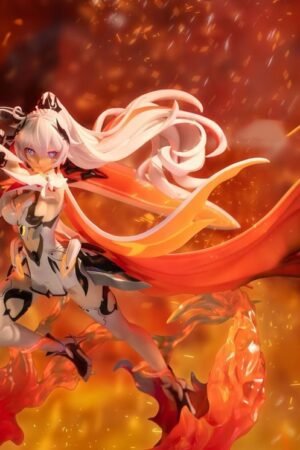 Honkai Impact 3 Flame-Maechtigkeit Herrscher Kiana Sculpture PVC&ABS Painted Finished Product Peripheral Figure Ornament Table Hanging Gift Sculpture Height 24CM