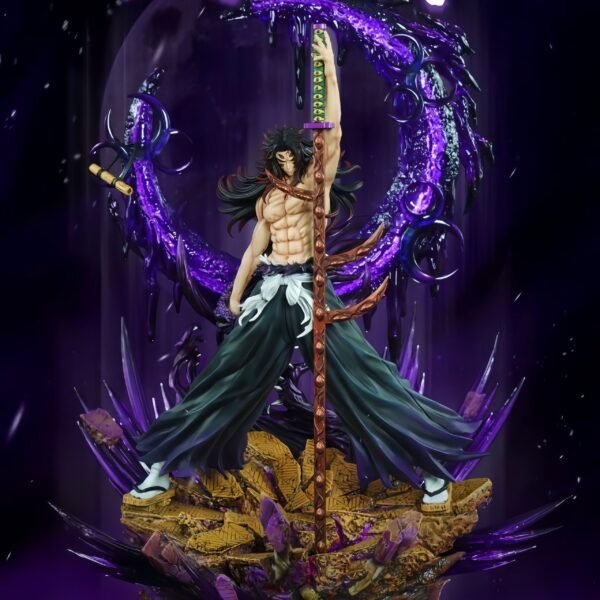 Demon Slayer Upper Rank One Kokushibo Anime Goods Figure GK Ornament Scene TOHO, Height 36CM