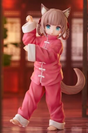 Pretty girl outfit - change series, Kung - fu kinako powder GK model, trendy collectible statue, peripheral ornaments, desk - matched presents, DOD hand - made, 16CM in height