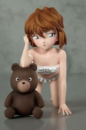 Detective Conan RS kneeling pose Ai Haibara figurine statue, 10 cm tall