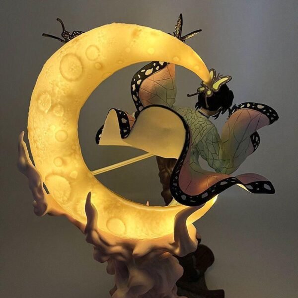 The "Demon Slayer" Butterfly Shinobu figurine that can emit light. The high-quality secondary character figurine model of the "Butterfly Shinobu" with a roof design, measuring 28 cm in height. - Image 3