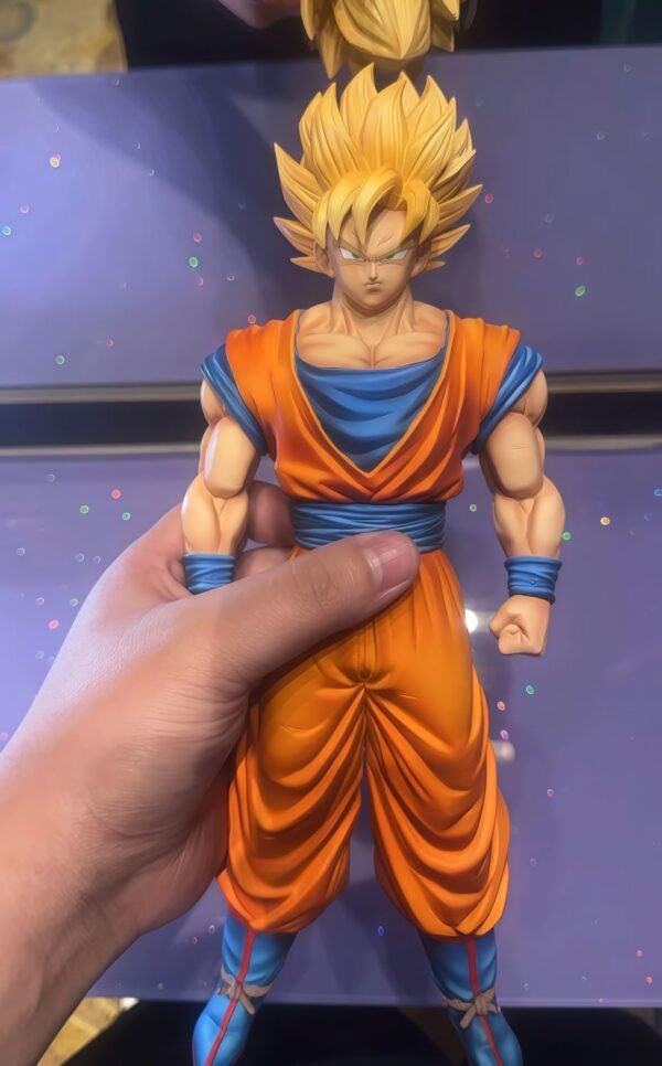HY Super Saiyan 1Super Saiyan 2 Goku [Exclusive Limited Edition] Limited Dragon Ball GK Model Figure Toy Statue Collectible 32CM High - Image 3