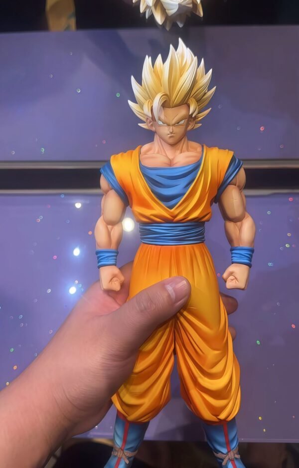 HY Super Saiyan 1Super Saiyan 2 Goku [Exclusive Limited Edition] Limited Dragon Ball GK Model Figure Toy Statue Collectible 32CM High - Image 6