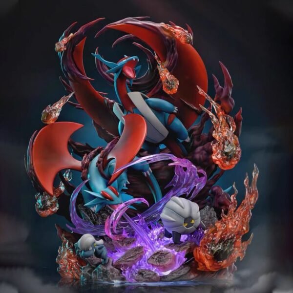 Pokémon Fantasy House Charizard GX Evolution Group Dragon Star Cluster Pokémon GK Handcrafted Large Figurine, 37CM High - Image 3
