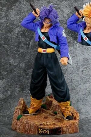 Dragon Ball MRC Trunks with Base, Dual-Head, Removable Hands, Super Large Figure, Goku Statue, Saiyan, 48cm High