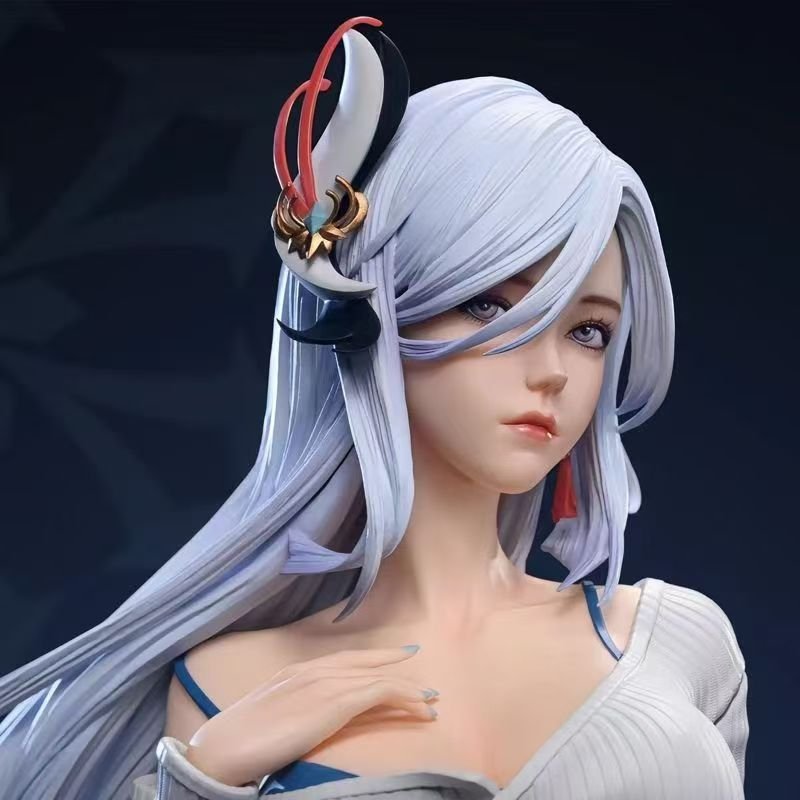 Genshin Impact Shenhe girl merchandise figurine, table hanging, tide sound gift, height 45 cm, item number 23852. - Image 3