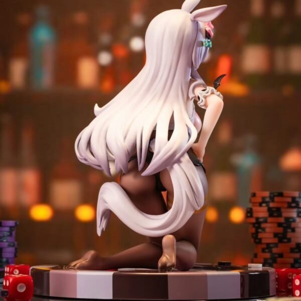 Lucky Rabbit Girl Dealer Goodies Figure Decorative Object, 18 cm tall, sitting on a table as a souvenir. - Image 3