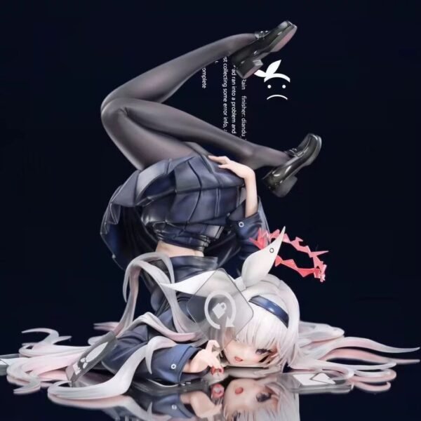Beautiful girl Blue File Prana Rotating Lock PVC&ABS Painted Finished Product Anime 2D Figure, 24CM Tall - Image 3