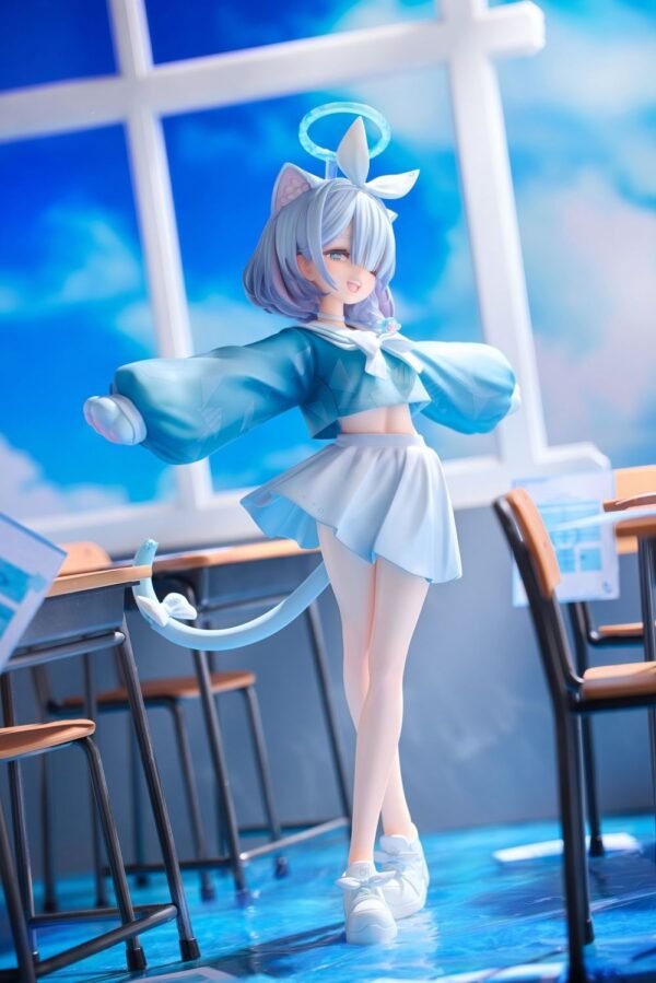 Nyan-ko's Arona PVC & ABS painted finished goods figurine ornament souvenir statue sitting on the table, 21CM tall - Image 3