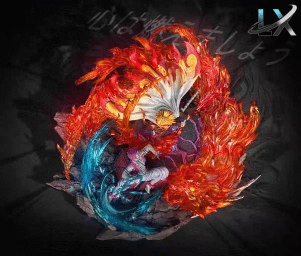 Demon Slayer: Flame Pillar, Shinobu Kocho, Upper Rank Three, Gyutaro, Handmade Statue, Size: 60cm x 72cm x 56cm - Image 3