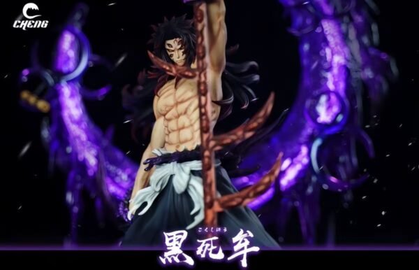 Demon Slayer Upper Rank One Kokushibo Anime Goods Figure GK Ornament Scene TOHO, Height 36CM - Image 3