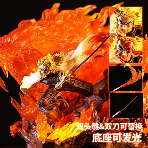 Demon Slayer: Kimetsu no Yaiba, Inazuma Shinra, Jyunosuke Inazuma, Inazuma Tiger, GK Statue, Decorative Item, Height 30CM - Image 3