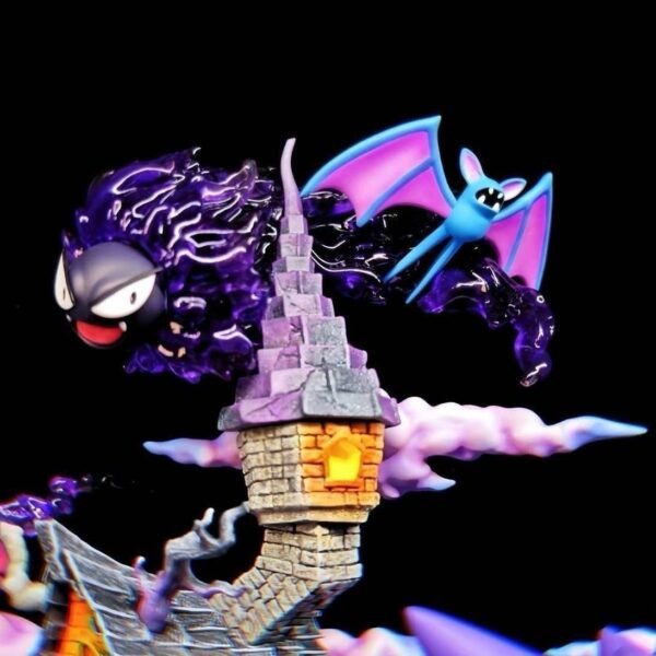 Pokémon Ghost Type EGG Gengar Evolution Group Family Bucket Statue Figurine Display Item, 40CM High - Image 4