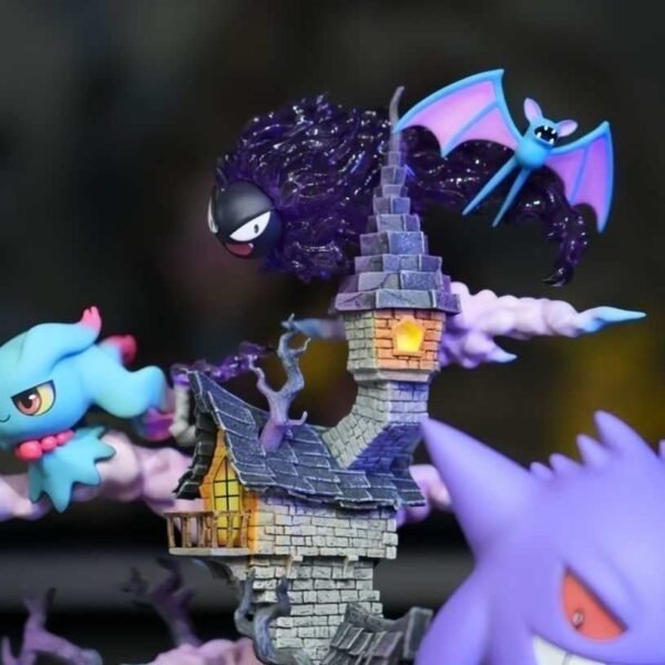 Pokémon Ghost Type EGG Gengar Evolution Group Family Bucket Statue Figurine Display Item, 40CM High - Image 7