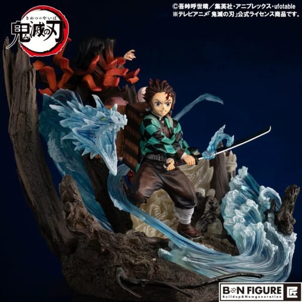 Kaiji Studio's "Jigoku Shoujo" series: "Kaito and Tsukiko" double statue. Height: 37 cm. - Image 9