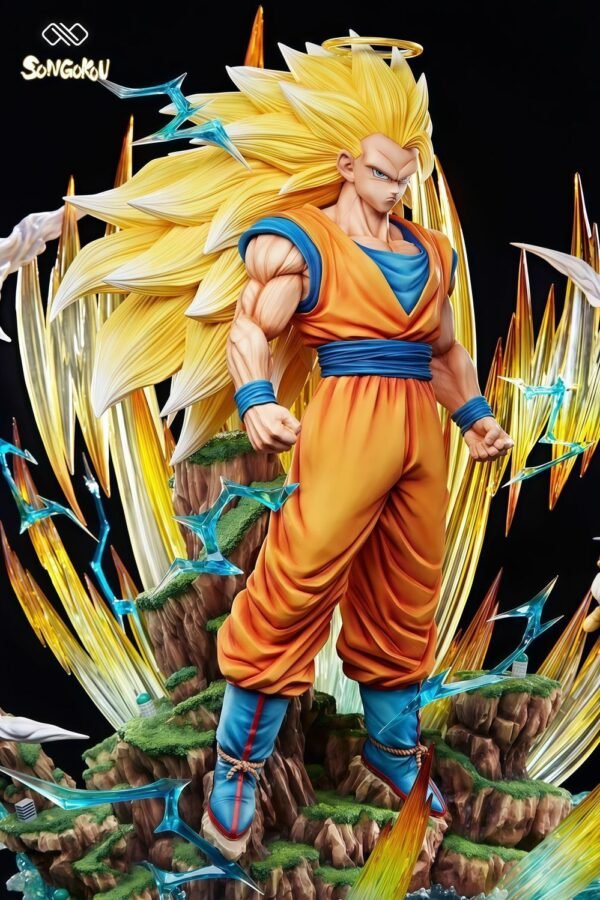 Infinite Super Three Goku [Exclusive Limited Edition] Limited Seven Dragon Balls GK Model Figure Collectible Toy Statue Gift 33CM High - Image 4