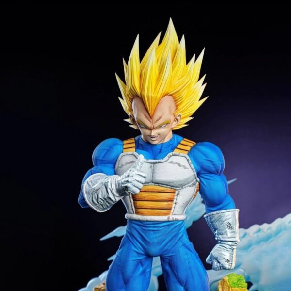 Vegeta Dragon Ball figurine statue Super Saiyan model scene statue display item 34 cm tall - Image 4