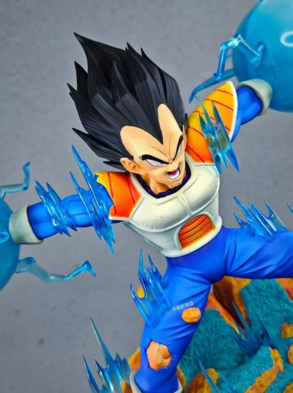OOTD Vegeta Dragon Ball Anime Peripheral GK Handmade Doll Trendy Play Model Table Decoration Sculpture Gift 22CM High - Image 4