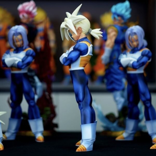 Future Trunks Seven Dragon Balls Double-Head Anime GK Model Saiyan Statue Decorative Figurine 31CM
