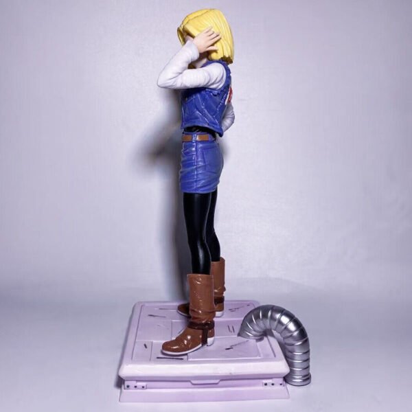 Dragon Ball CPR Android 18 Villain Series 4th Release GK Figure Model. Comes with Krillin. Double Head, Height 28cm. - Image 4