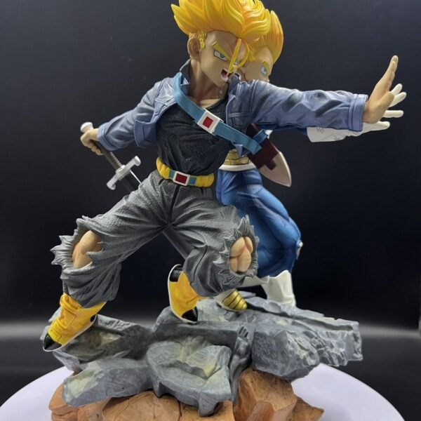 Dragon Ball Z Resonance of the Spheres Series - Father and Son Wave Vegeta and Trunks Figure, 31 cm tall, - Image 4