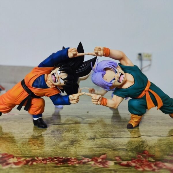 96 Dragon Ball anime figurine model of Gotenks Fusion Technique, Goten and Trunks Fusion, 16 cm tall, - Image 4